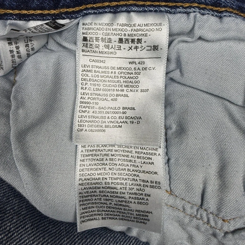 Levis 569 Loose Straight Denim Shorts Mens Size W46 Dark Wash Blue 31569-0017